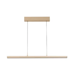 LED-Hängelampe Valeno, sand, Länge 115 cm, CCT, Touchdimmer