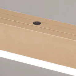 LED-Hängelampe Vayana, Länge 190 cm, sandfarben, Metall, CCT