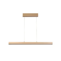 LED-Hängelampe Vayana, Länge 190 cm, sandfarben, Metall, CCT