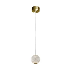 LED-Hängeleuchte Austral, gold/klar, einflammig