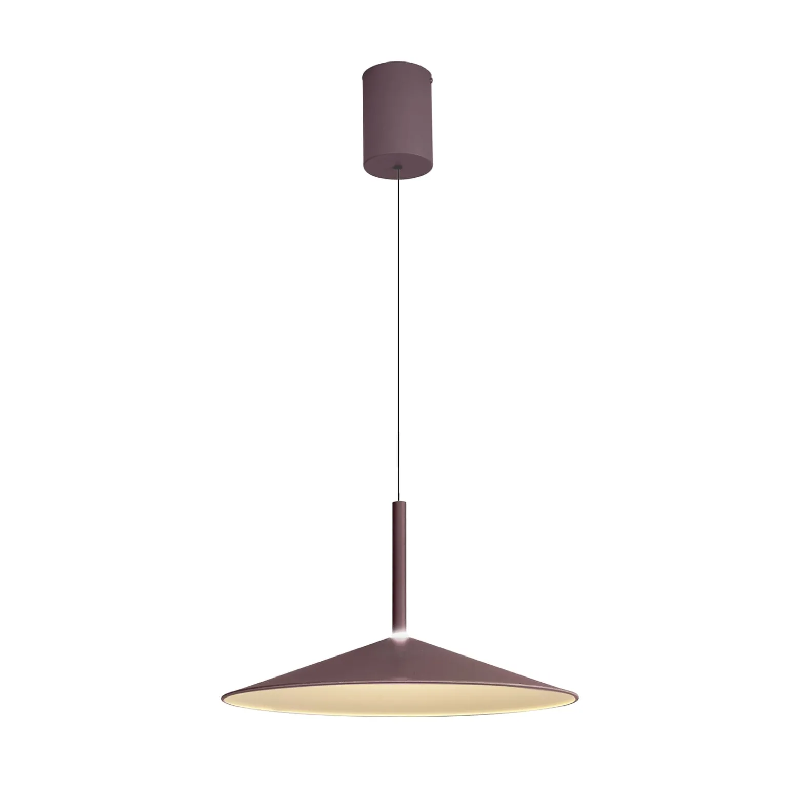 LED-Hängeleuchte Calice, kaffee, Ø 47,5 cm, höhenverstellbar
