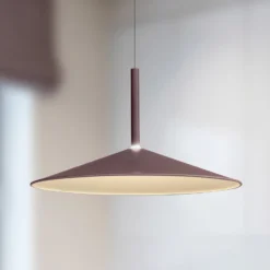 LED-Hängeleuchte Calice, kaffee, Ø 47,5 cm, höhenverstellbar