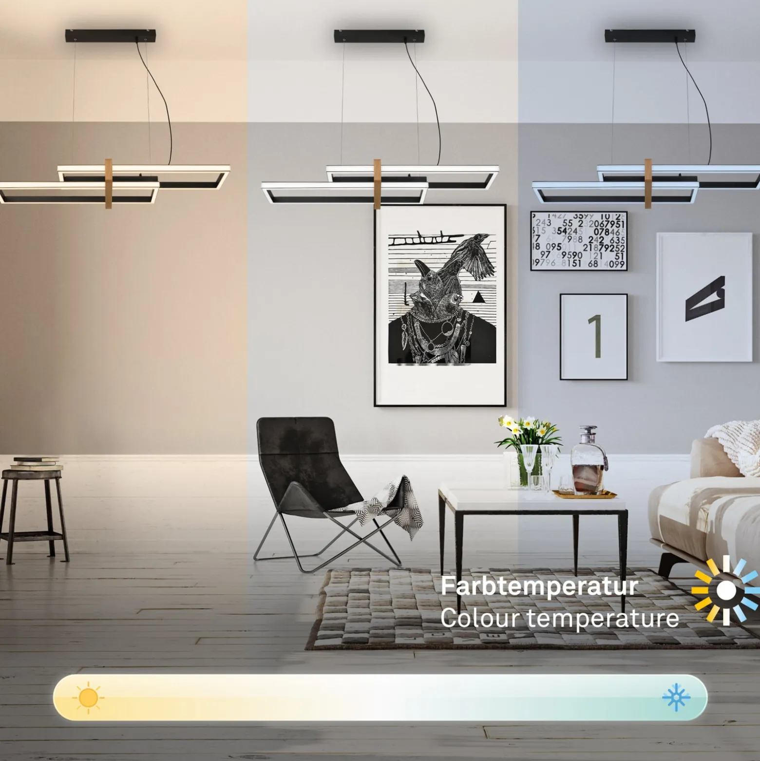 LED-Hängeleuchte 4768015 CCT mit Fernbedienung