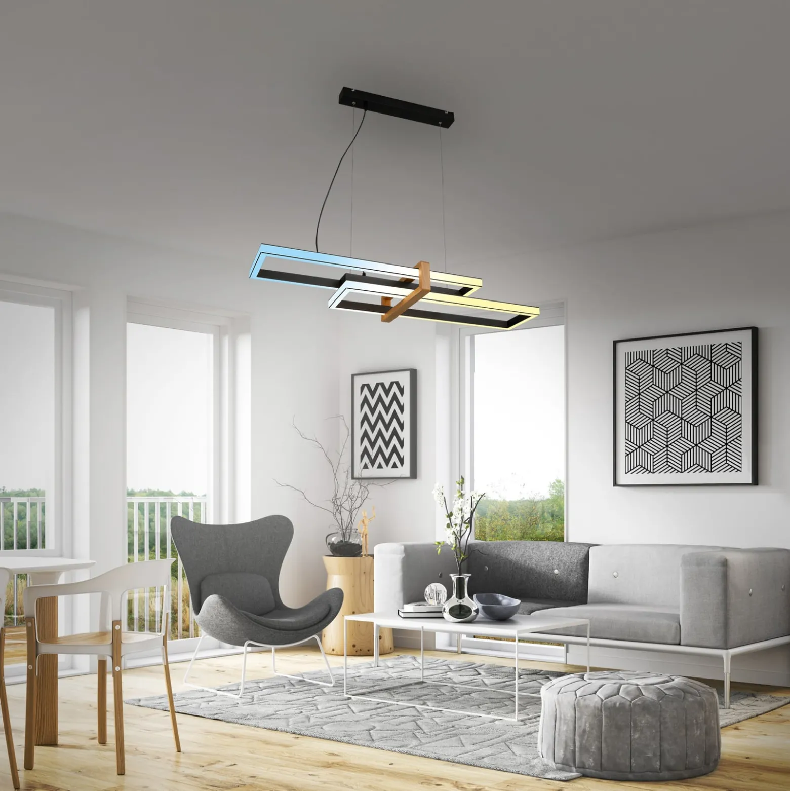 LED-Hängeleuchte 4768015 CCT mit Fernbedienung