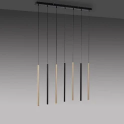 LED-Hängeleuchte Flute, dimmbar, 7-flammig