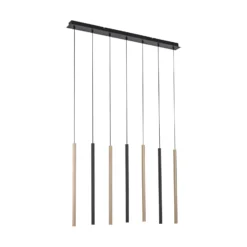 LED-Hängeleuchte Flute, dimmbar, 7-flammig
