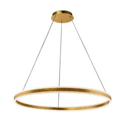 LED-Hängeleuchte Helia, goldfarben, Ø 100 cm, Metall