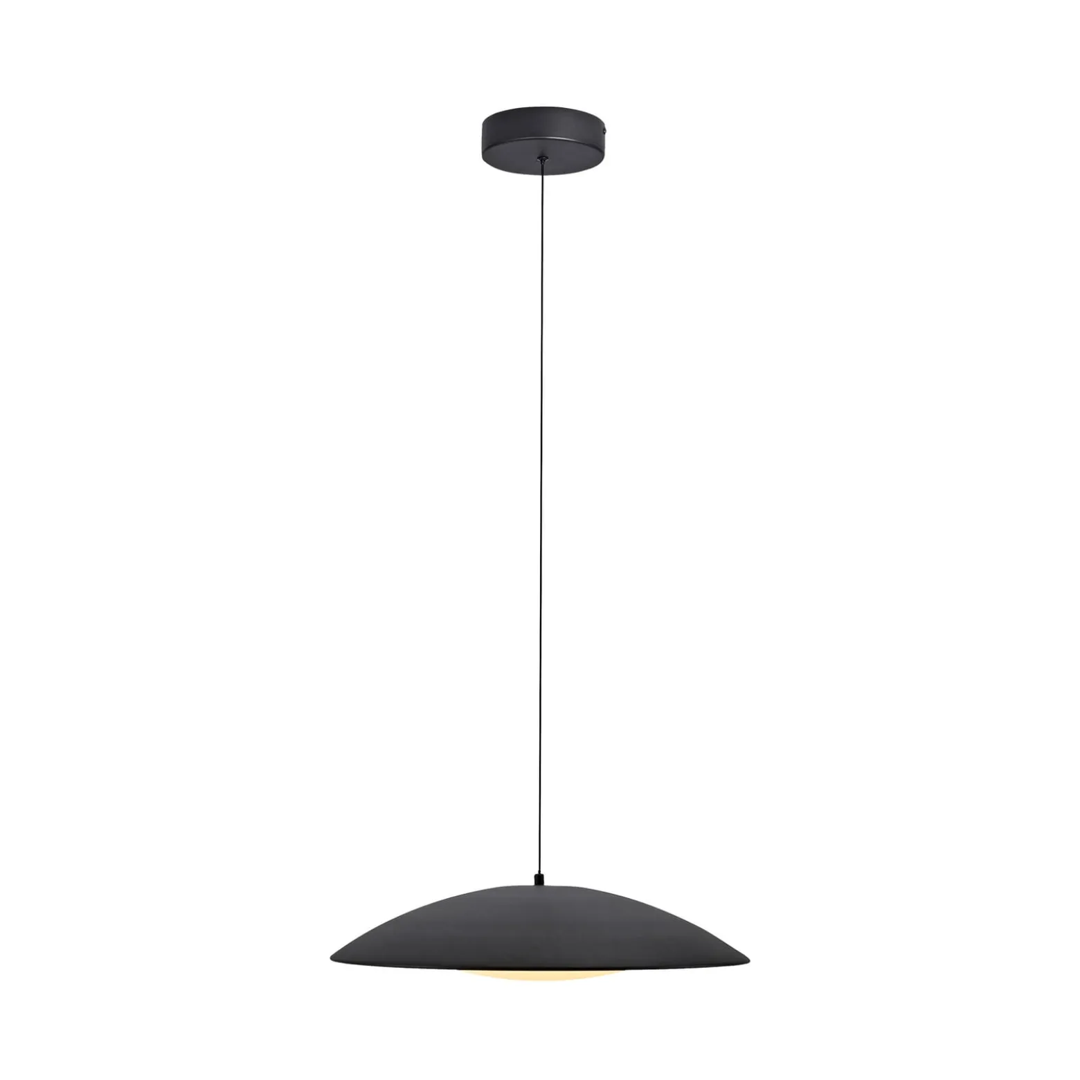LED-Hängeleuchte LENTE, schwarz, Ø 50 cm, Metall, switchdim