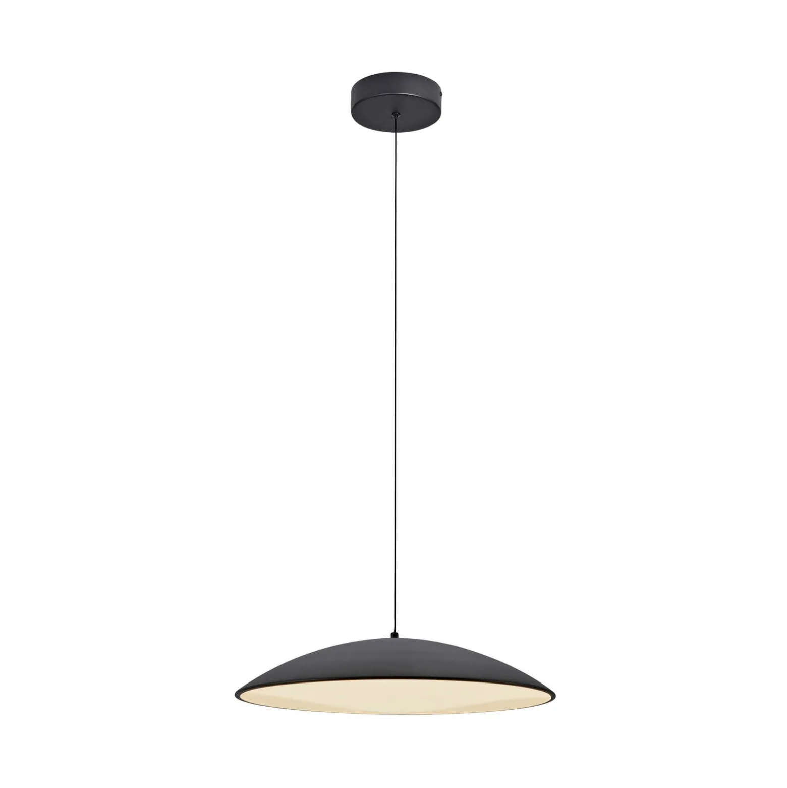 LED-Hängeleuchte LENTE, schwarz, Ø 50 cm, Metall, switchdim
