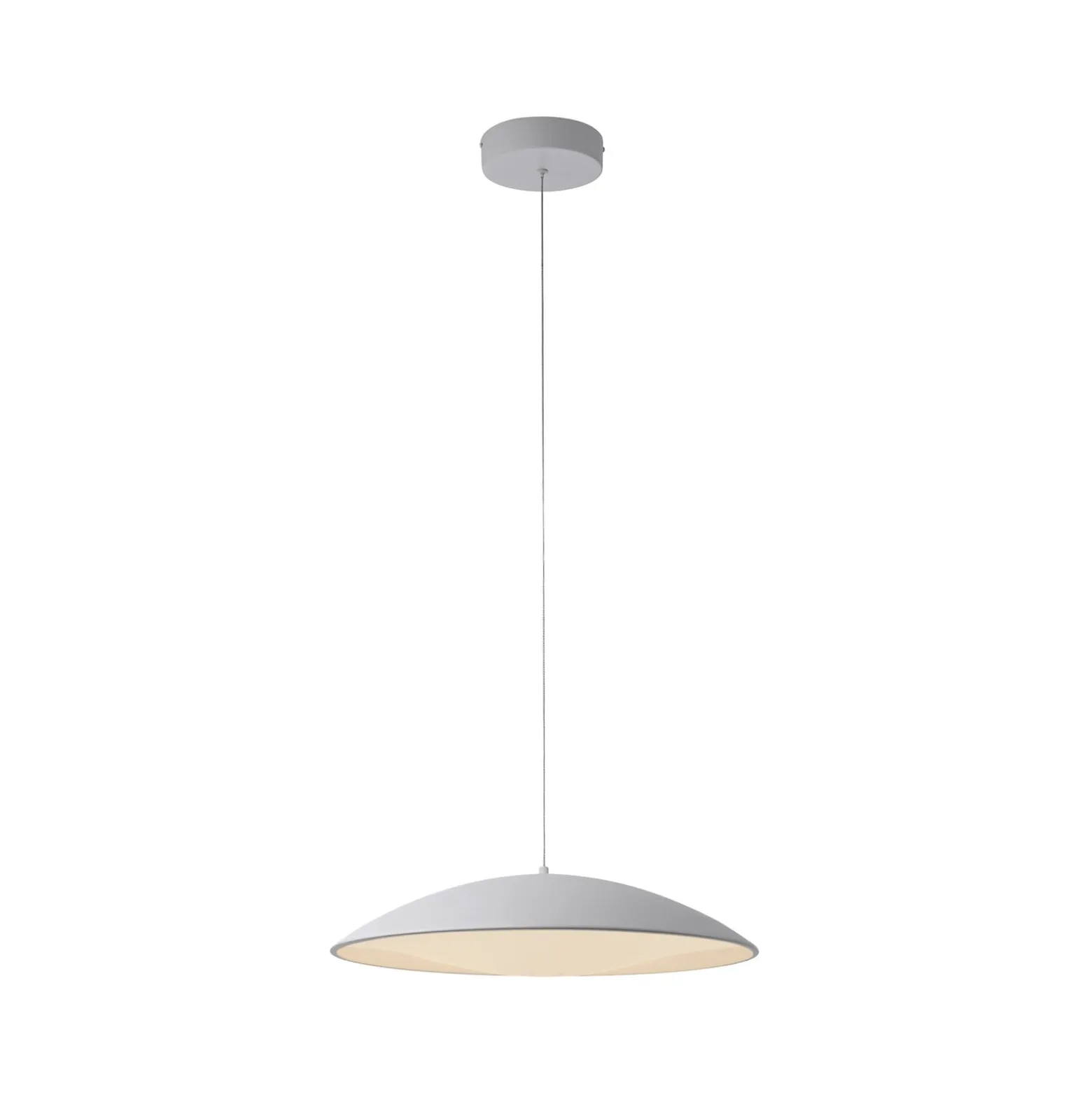 LED-Hängeleuchte LENTE, weiß, Ø 50 cm, Metall, switchdim