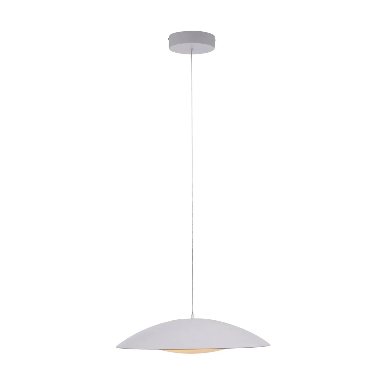LED-Hängeleuchte LENTE, weiß, Ø 50 cm, Metall, switchdim