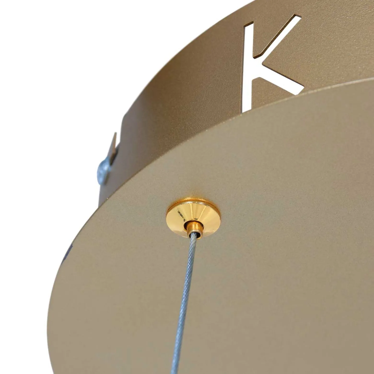 LED-Hängeleuchte Ringlux, Ø 60 cm, 2-flammig, gold