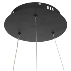 LED-Hängeleuchte Ringlux Ø 60cm 2-flammig schwarz