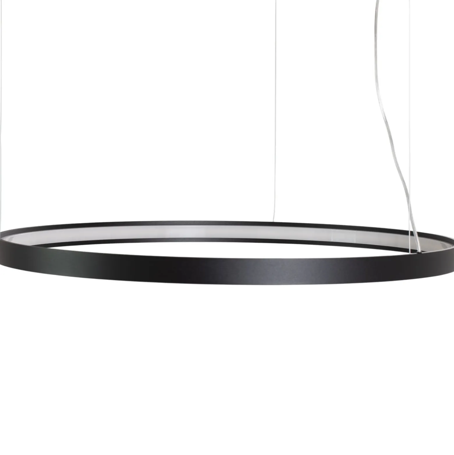 LED-Hängeleuchte Rio 110 waagerecht 3.000K schwarz