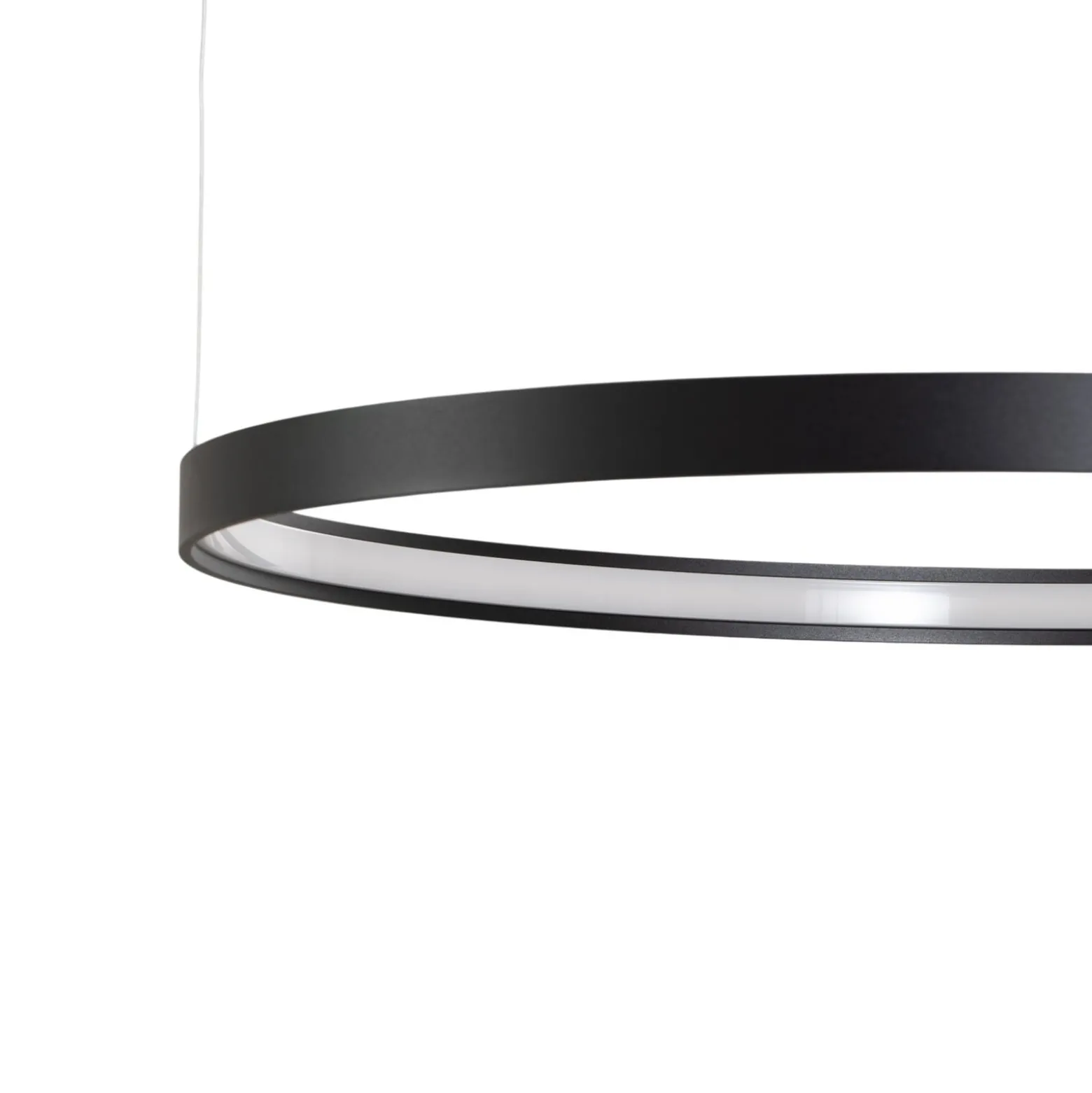 LED-Hängeleuchte Rio 110 waagerecht 3.000K schwarz