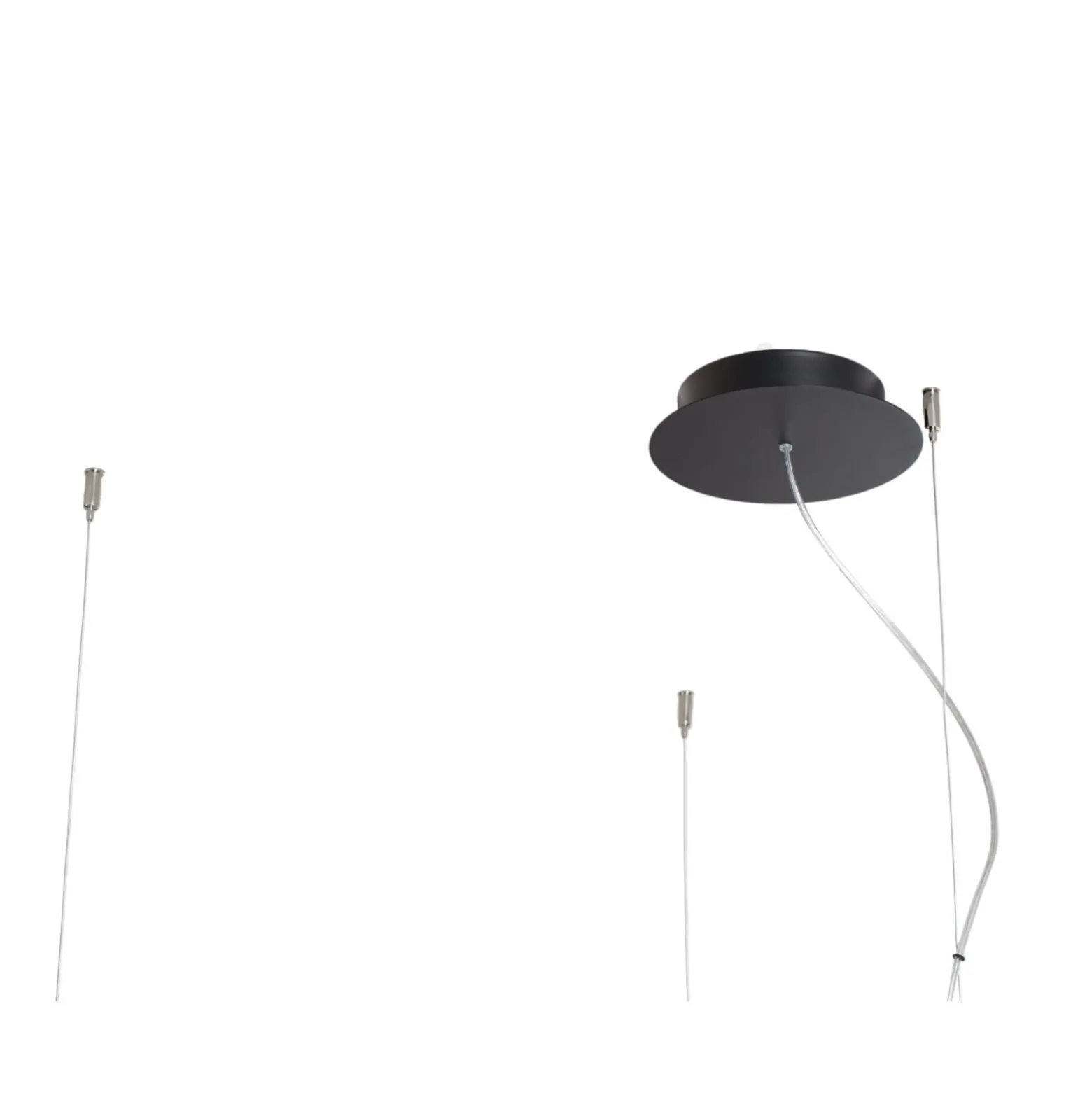 LED-Hängeleuchte Rio 110 waagerecht 3.000K schwarz