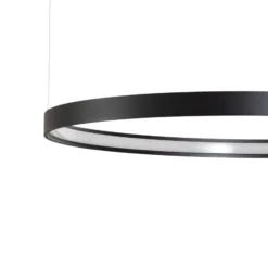 LED-Hängeleuchte Rio 78 waagerecht 3.000K schwarz