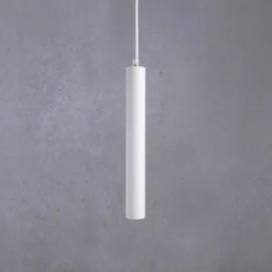 LED-Hängeleuchte Slim, weiß, Aluminium, 2.700 K