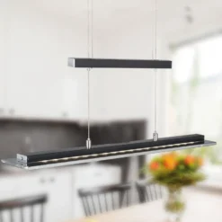 LED-Hängeleuchte Tenso TW mit Dimmer, schwarz 88cm