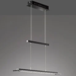 LED-Hängeleuchte Tenso TW mit Dimmer, schwarz 88cm
