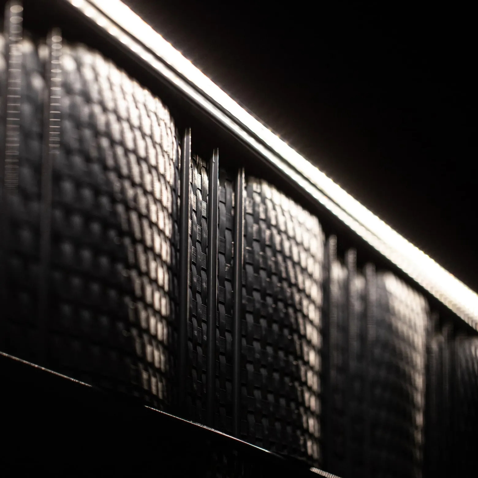 LED-Leuchtleiste, DSM-Zäune, Alu, 196cm, silber