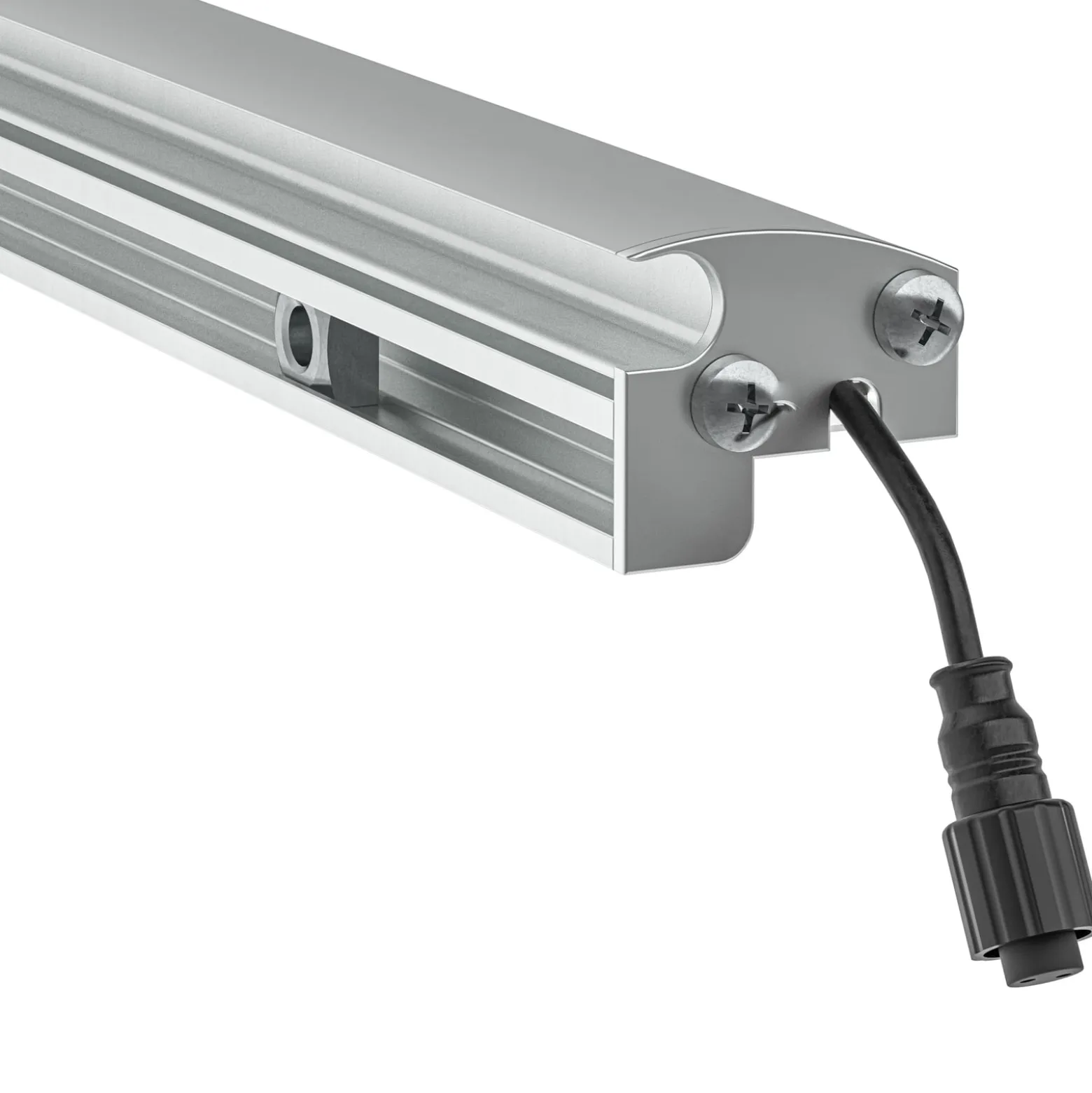 LED-Leuchtleiste, DSM-Zäune, Alu, 196cm, silber