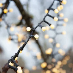 LED-Lichterkette Berry Mini mit Timerfunktion weiß