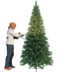 LED-Lichterkette 2in1, Frosty silver, 550 LEDs