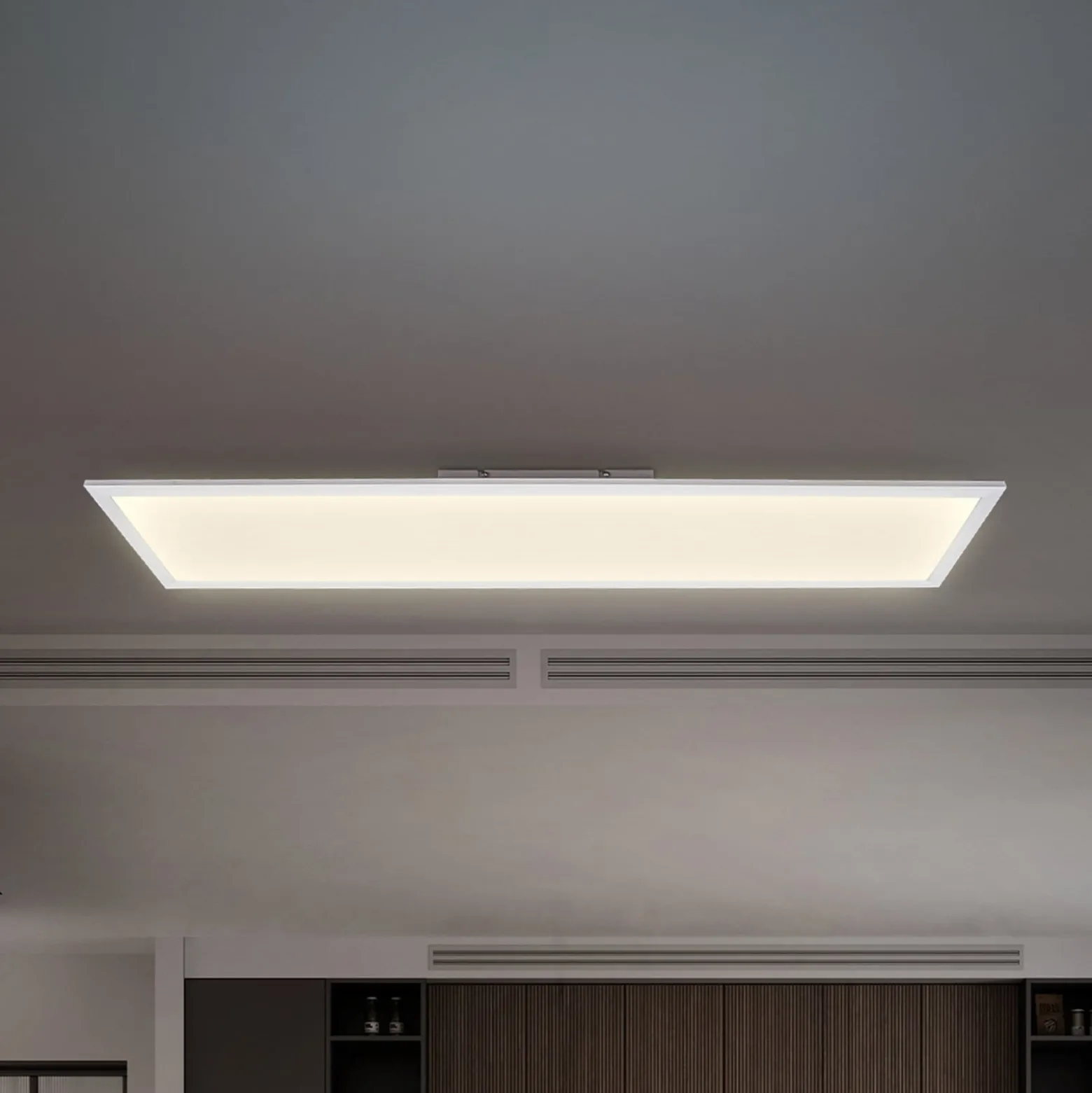 LED-Panel Brian CCT, weiß, 100 x 25 cm, Fernbedienung