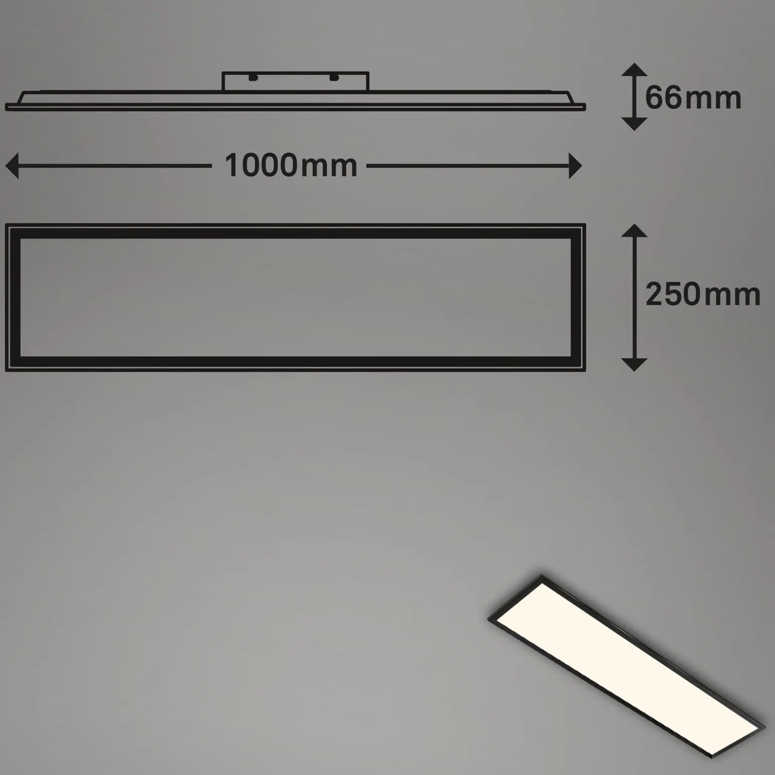 LED-Panel Colour, dimmbar, RGB, CCT, 100x25cm