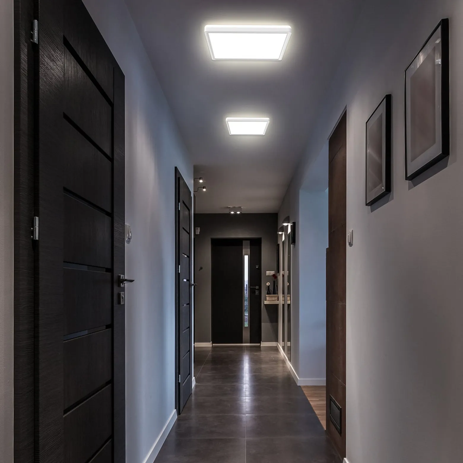 LED-Panel Eki, 29 x 29 cm, weiß, Step-dim, Backlight, 4.000K