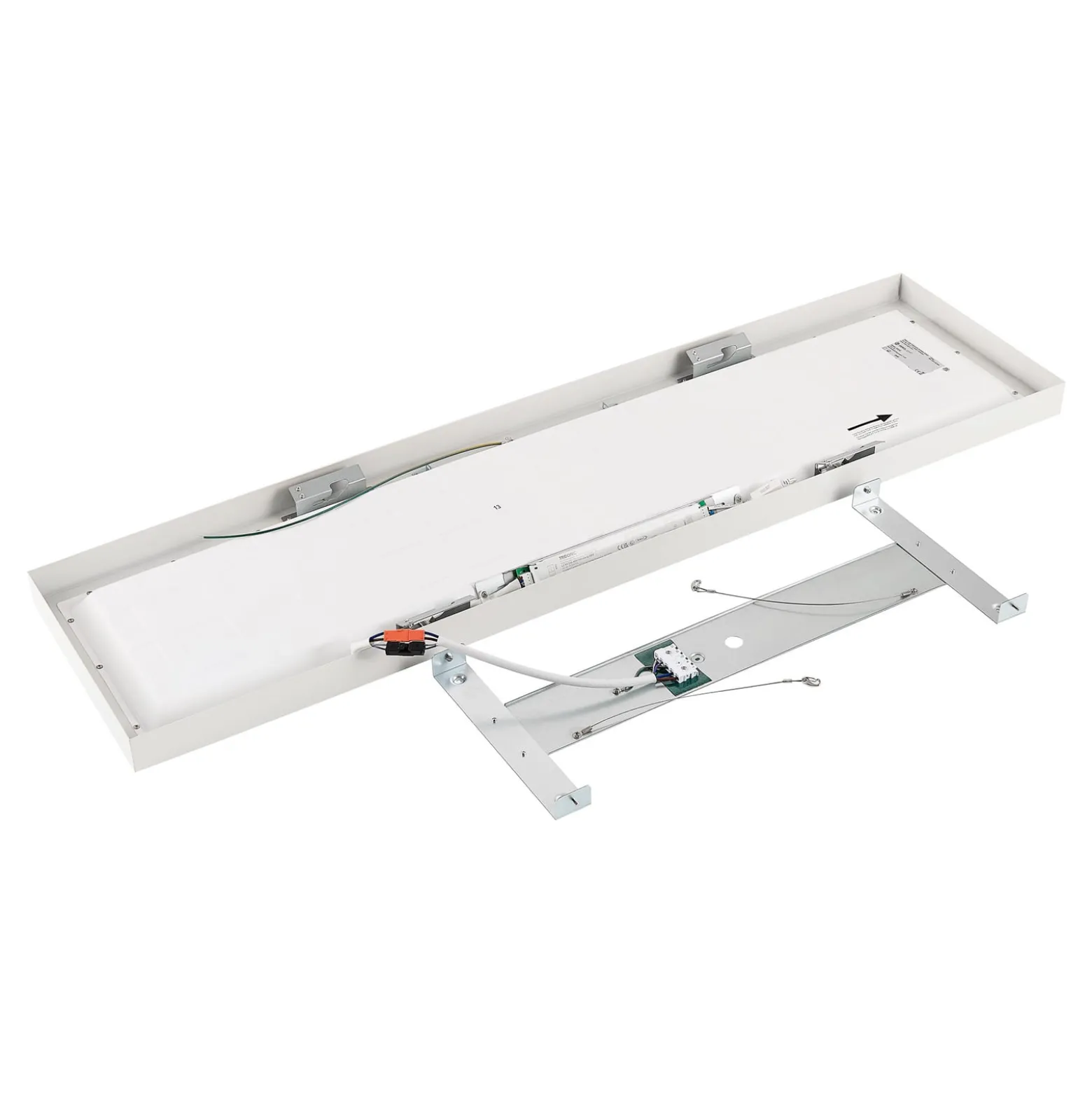 LED-Panel PRO OFFICE SANO, 123 x 33 cm, DALI weiß Metall CCT