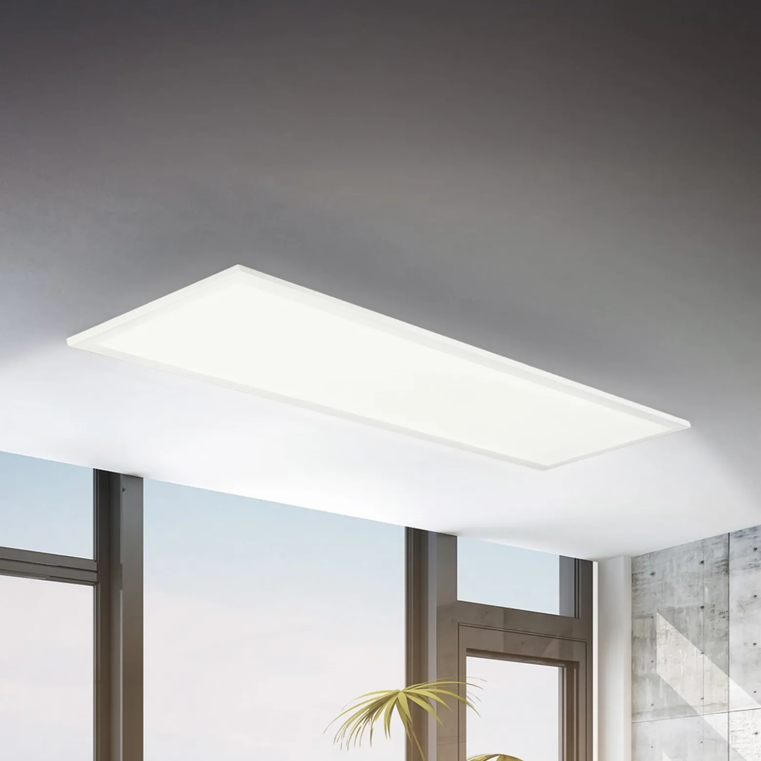 LED-Panel Simple 100 x 25 cm, weiß, ultraflach, IP44, 4000 K