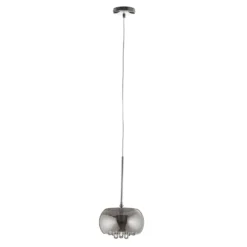 LED-Pendellampe Argos mit Kristalltropfen Ø 22 cm