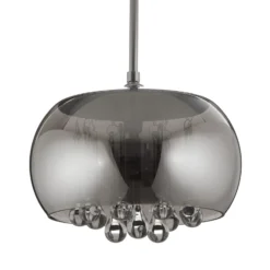 LED-Pendellampe Argos mit Kristalltropfen Ø 22 cm