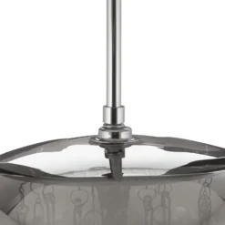 LED-Pendellampe Argos mit Kristalltropfen Ø 22 cm