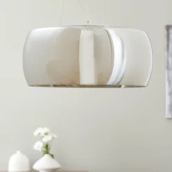 LED-Pendellampe Argos mit Kristalltropfen Ø 50 cm
