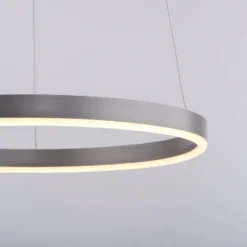 LED-Pendelleuchte Ritus, Ø 39,3cm, aluminium