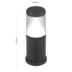 LED-Sockelleuchte Midnight, Anti-UV-Diffusor, IP65