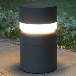 LED-Sockelleuchte Sete, dunkelgrau