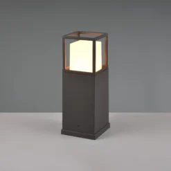 LED-Sockelleuchte Witham, 40 cm hoch, anthrazit, CCT, IP54