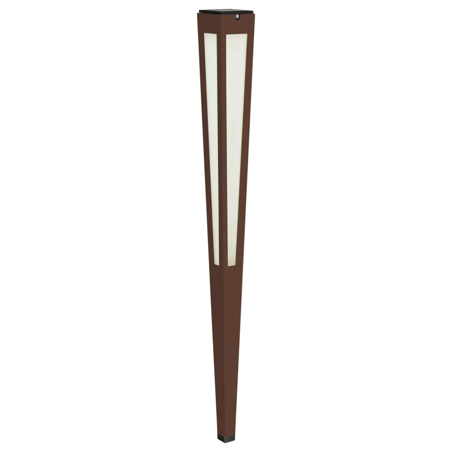 LED-Solarfackel Tinka mit Sensor, 120 cm, corten