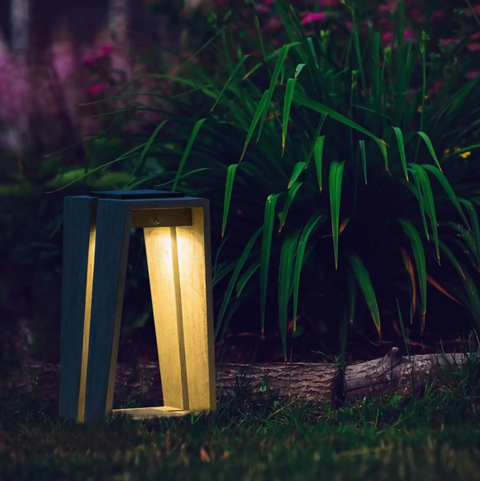 LED-Solarlaterne Skaal mit Sensor, 39 cm