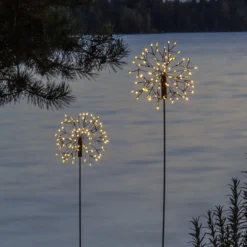 LED-Solarleuchte Firework mit Erdspieß, 85 cm