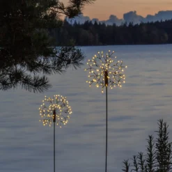 LED-Solarleuchte Firework mit Erdspieß, 85 cm