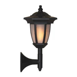 LED-Solarleuchte Flame, 4 in 1, schwarz