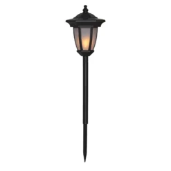 LED-Solarleuchte Flame, 4 in 1, schwarz