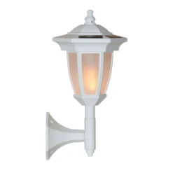 LED-Solarleuchte Flame, 4 in 1, weiß