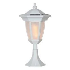 LED-Solarleuchte Flame, 4 in 1, weiß