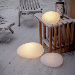 LED-Solarleuchte GLOBY, weiß, 24,5 cm, Kunststoff, IP44
